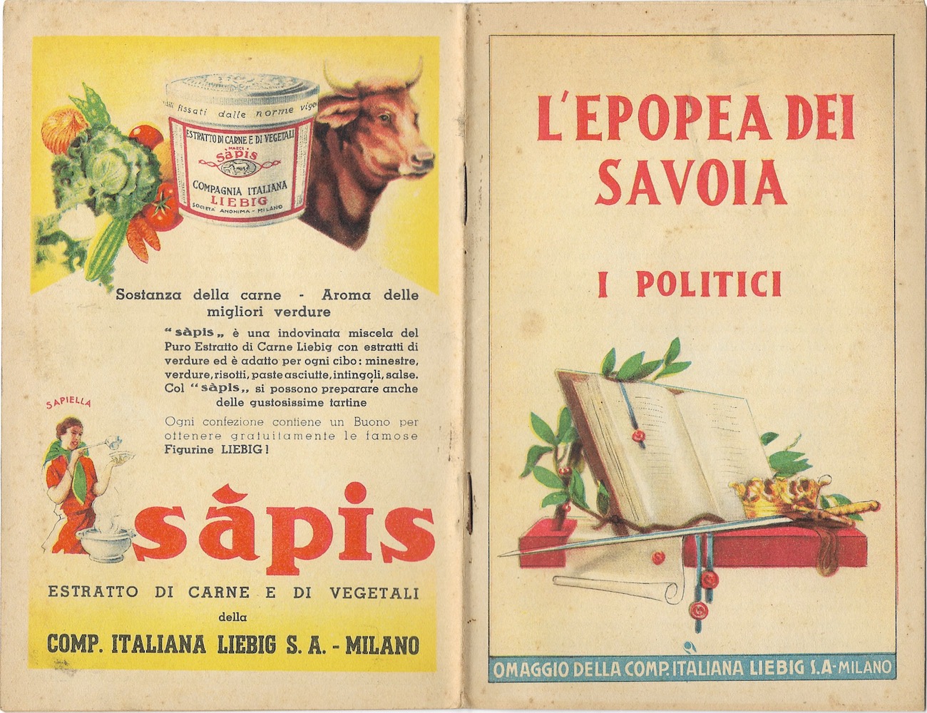 VERO ESTRATTO DI CARNE LIEBIG - MANUALETTO DI CUCINA PRIMI 900